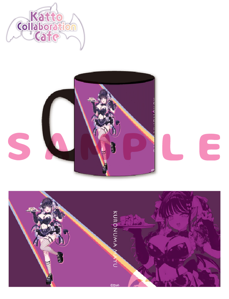 【カット　コラボレーションカフェ事後通販】コラボカフェ限定　ツートンカラーマグカップ『悪魔まゆ』　26年9月4日グッズ